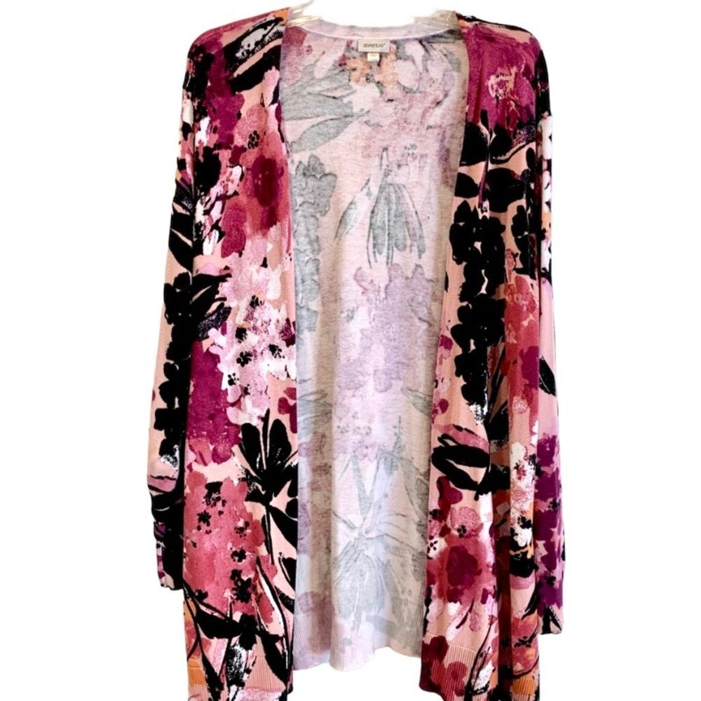Avenue Floral Cardigan Sweater‎ 26/28